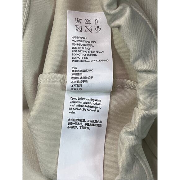 Lululemon Scuba Half Zip Pullover Womens XL Beige Funnel Neck Oversized - Picture 4 of 10